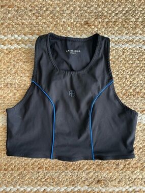 Anine Bing Bria  Racerback Tank Black